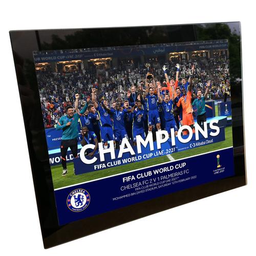 Chelsea Champions of the World Celebration Glasrahmen – 20,3 x 15,2 cm