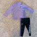Adidas Matching Sets | Adidas 18 Month Track Set With Ruffles And Pockets On Zip Up | Color: Black/Purple | Size: 18mb