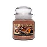 A Cheerful Candle LLC Nutmeg and Spice Scented Jar Candle Paraffin in Brown | 5.5 H x 4 W x 4 D in | Wayfair CS167