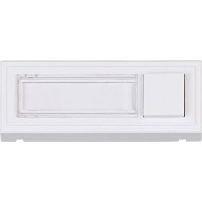 Heidemann - 70519 Klingelplatte mit Namensschild 1fach Reinweiß 18V/2A Image
