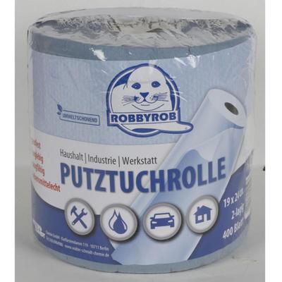 Robbyrob - 6x 400 Blatt XXL-Putztuchrolle Papiertücher Einweg Küchenrolle 19x24cm Image