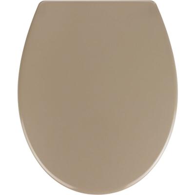 Premium WC-Sitz Samos Taupe, aus antibakteriellem mit Absenkautomatik, Taupe, Duroplast taupe ,