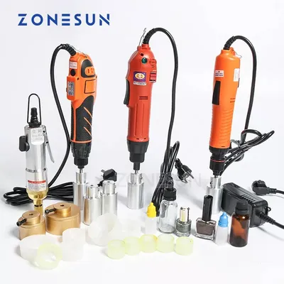 ZONESUN-Machine de capsulage de bouteilles électrique portable tendeur de bouchon vis en acier