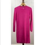 Free People Dresses | Free People Hot Pink Long Sleeve Knit Dress | Color: Pink | Size: S