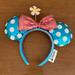 Disney Accessories | Disney Blue Ears With Polka Dots And Daisy | Color: Blue/Pink | Size: Os