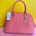 Coach Bags | Coach Medium Crossgrain Leather Bright Pink Lemonade Katy Satchel Dome Handbag | Color: Pink | Size: Os