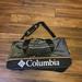 Columbia Bags | Columbia Dog Mountain Black Duffle Sport Gym Travel Bag 22 | Color: Black/Green | Size: Os