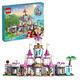 LEGO 43205 Disney Princess Ultimatives Abenteuerschloss, Prinzessinnen-Schloss-Spielzeug, baubares Haus mit Mini-Puppen wie Ariel, Vaiana, Tiana, Geschenk für Mädchen und Jungen