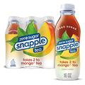 Zero Sugar Snapple Takes 2 to Mango Tea - Naturally Flavoured Iced Tea - Ready to Drink Ice Tea in Bottles, 16 fl oz / 473 ml (Pack of 24)