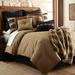 Loon Peak® Centerville Tan Tweed Classic Modern Rustic Lodge Comforter Set Microfiber/Cotton in White | Twin Comforter + 3 Additional Pieces | Wayfair