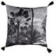 Ostaria - Housse de coussin 40x40 cm Ombrages - Noir