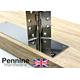 Finger Plate Push Plate POLISHED Stainless Steel (MPSS) Quality Made in England c/w Fixing Screws