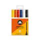 Molotow 227HS Basic Set 1 (6) Marker Bundle - Acrylic 4mm Pen Set