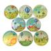 Set of 8 Whimsical Hot Air Balloons Cabinet Knobs Drawer Knobs - 1.5" Wide