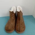 Jessica Simpson Shoes | Jessica Simpson Fur Lined Boots Women's Size 9-10 | Color: Tan | Size: 10
