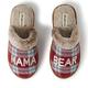 Dearfoams Damen Mama Bear Hausschuh, Rot/Blau kariert, Medium