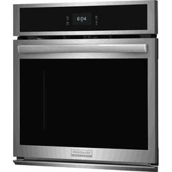 Frigidaire Gallery 27" Single Electric Wall Oven w/ Total Convection, Stainless Steel in Gray | 29.5 H x 27 W x 27.44 D in | Wayfair GCWS2767AF