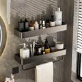 Rebrilliant Bathroom Rack Perforation-Free Bathroom Washing Machine Rack Washroom Towel Storage Rack Wall-Mounted Kitchen Wall Rack | Wayfair