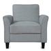 Club Chair - Red Barrel Studio® 31.1" Wide Linen Club Chair Linen/Fabric in Gray | 33 H x 31.1 W x 29 D in | Wayfair