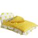 Tucker Murphy Pet™ Dog Bed Small Dog Teddy Pomeranian Pet Bed Removable & Washable Kennel Cotton in Yellow | 3 H x 19.69 W x 23.62 D in | Wayfair