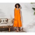 Tchibo - Popeline-Kleid - Damen - Gr. 42 - orange