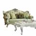 41' X 88' X 50' Fabric Champagne Upholstery Wood LegTrim Sofa w7 Pillows - 41' X 88' X 50'