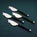 Twig Design Burnt Black Mouse Cheese Knife 4 Pcs. Set