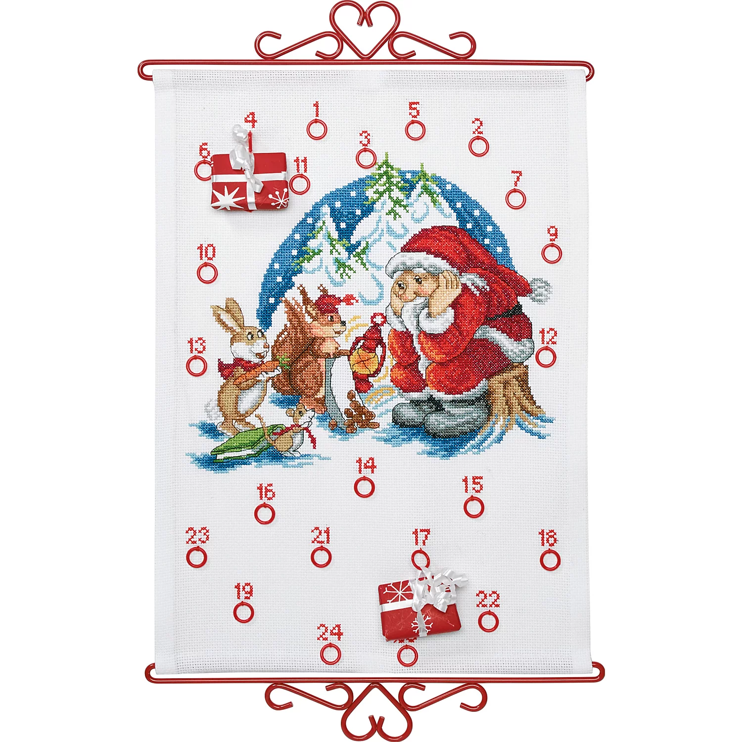 Adventskalender Niko mit Waldtieren, 32 x 44 cm Image