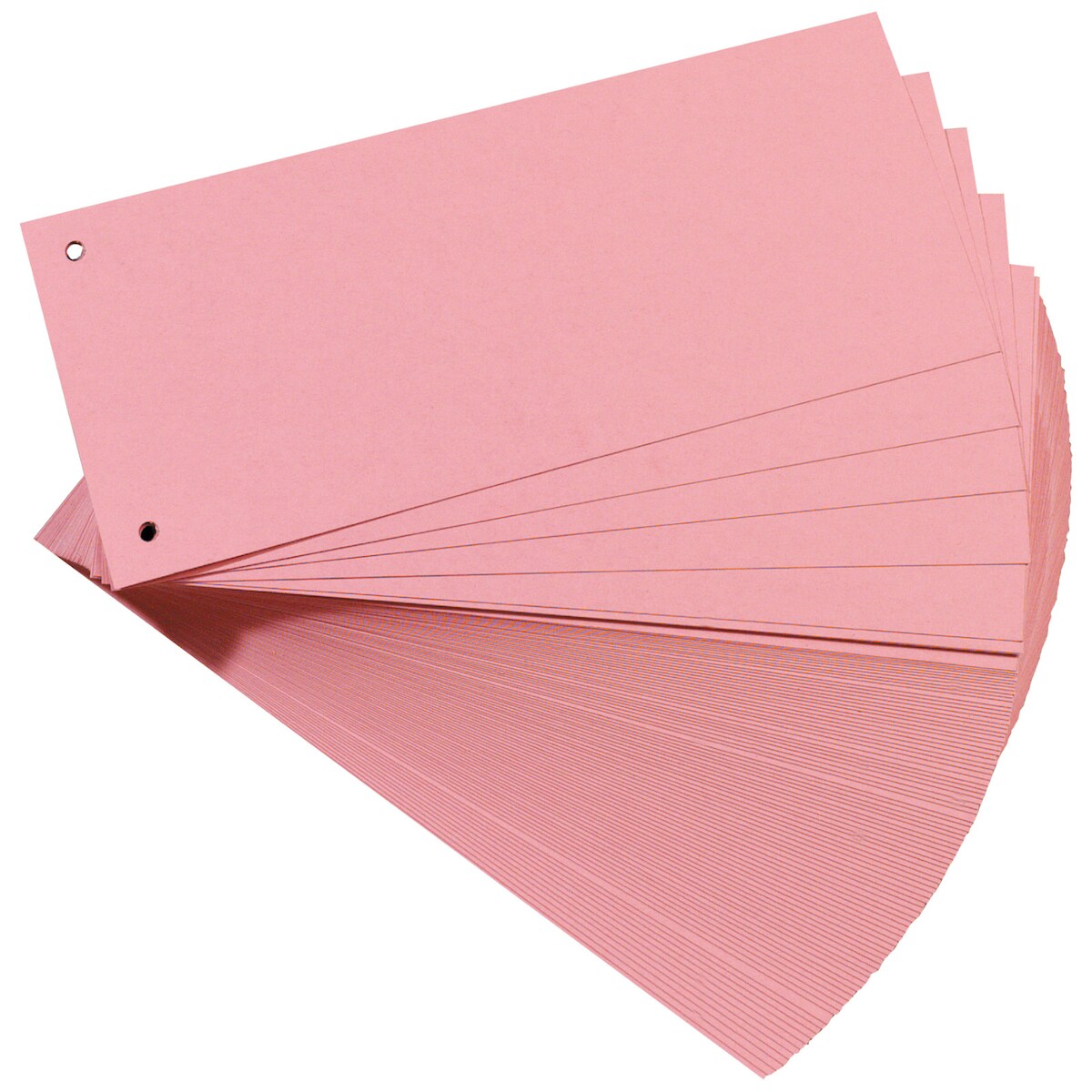 1000 x FALKEN Trennstreifen Aktenfahne Karton 105 x 240 mm Rot Image