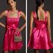 Anthropologie Dresses | Anthropologie Maeve Bow-Tie Satin Mini Dress | Color: Pink | Size: 10