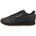 Reebok Damen Classic Leather Sneaker, CBLACK/PUGRY5/RBKG03, 37 EU