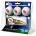 Houston Cougars 3-Pack Golf Ball Gift Set with Gold Crosshair Divot Tool