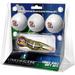 LSU Tigers 3-Pack Golf Ball Gift Set with Gold Crosshair Divot Tool