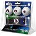 Auburn Tigers 3-Pack Golf Ball Gift Set with Black Hat Trick Divot Tool