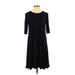 Old Navy Casual Dress - A-Line: Black Solid Dresses - Women's Size Small