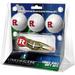 Rutgers Scarlet Knights 3-Pack Golf Ball Gift Set with Gold Crosshair Divot Tool