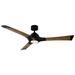 60" Modern Forms Woody Matte Black 3500K LED Smart Ceiling Fan