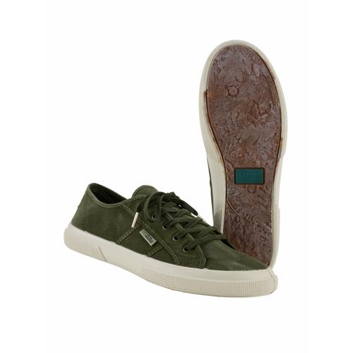 Natural World Herren Sneaker-Schuh Gruen einfarbig