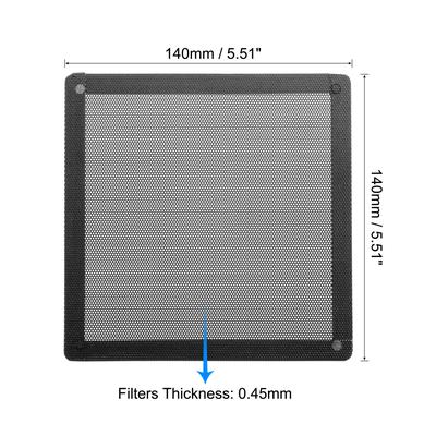 PC Dust Fan Screen with Magnetic Frame for Cooling Case Cover PVC