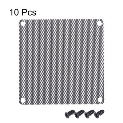 PC Dust Fan Screen with Screws for Cooling Dustproof Case Cover PVC