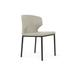 sohoConcept Amed Metal Wingback Side Chair Faux Leather/Upholstered in Gray/Black | 31 H x 17 W x 21 D in | Wayfair AMD-MET-BLK-01