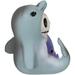 Trinx Denaly Furrybones Sonar the Marine Dolphin Fish w/ Squid Collectible Figurine Resin in Blue/Gray/White | 2.75 H x 2.5 W x 2.5 D in | Wayfair