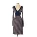 H&M Casual Dress: Blue Print Dresses - Women's Size 4