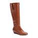 Wide Width Women's The Ellington Wide Calf Boot by Comfortview in Cognac (Size 9 W)