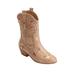 Wide Width Women's The Irma Wide Calf Boot by Comfortview in Gold (Size 11 W)