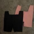 Nike Bottoms | Aerie Black Leggings Small And Nike Dri-Fit Pink Extra Small | Color: Black/Pink | Size: Juniors Small And Extra Small