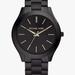 Michael Kors Accessories | Michael Kors Slim Stainless Steel Quartz Watch | Color: Black/Gold | Size: Os