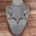 J. Crew Jewelry | J. Crew Stunning Green/Blue Bib Statement Necklace | Color: Blue/Green | Size: Os