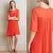 Anthropologie Dresses | Anthropologie Maeve Edie Red Pleated Swing Dress | Color: Orange/Red | Size: 2p