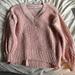 American Eagle Outfitters Sweaters | American Eagle V-Neck Sweater Size Xs Dusty Pink | Color: Pink | Size: Xs/S